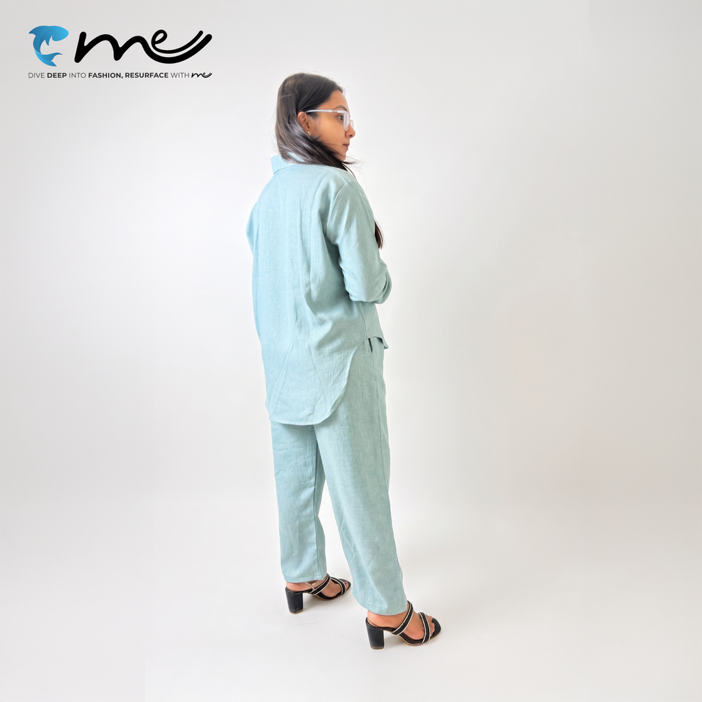 Daylight Comfort Blue - Women's Ultra-Soft Blue Co-ord Set