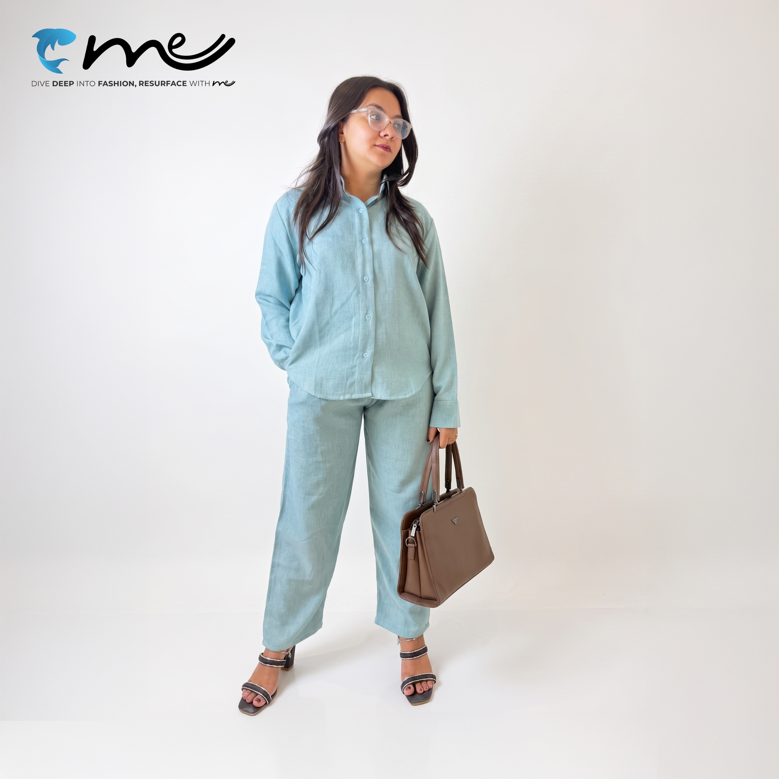 Daylight Comfort Blue - Women's Ultra-Soft Blue Co-ord Set